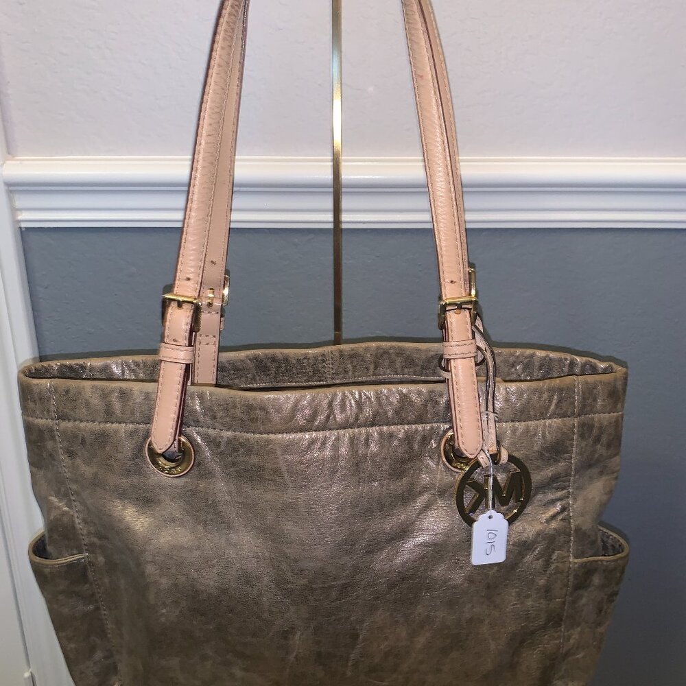 Michael Kors Metallic Leather tote bag - Gold